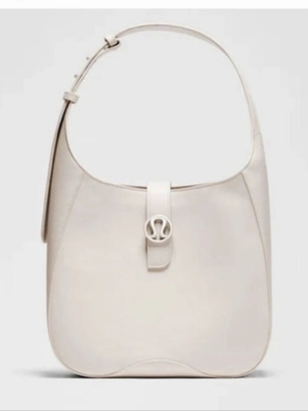 Lululemon Leather Alternative Large Shoulder Bag 8L Cashew Ivory $228 Retail